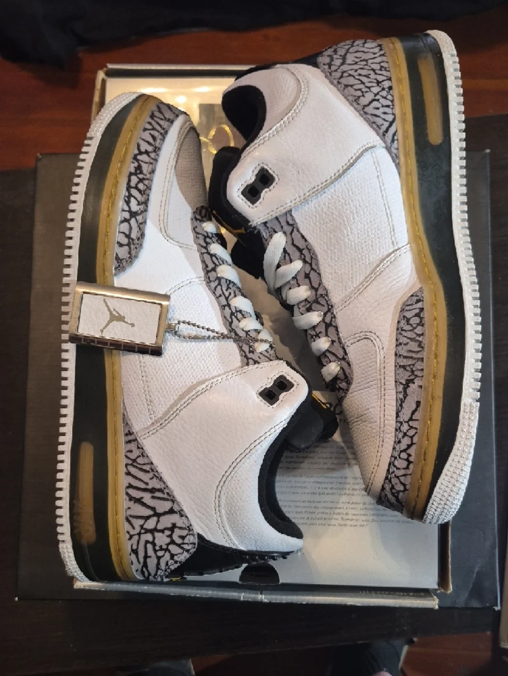 Air Jordan Fusion 3 (AJF 3) 'White Black Varsity Maze' (2008) M8/W9.5 EUC W/BOX